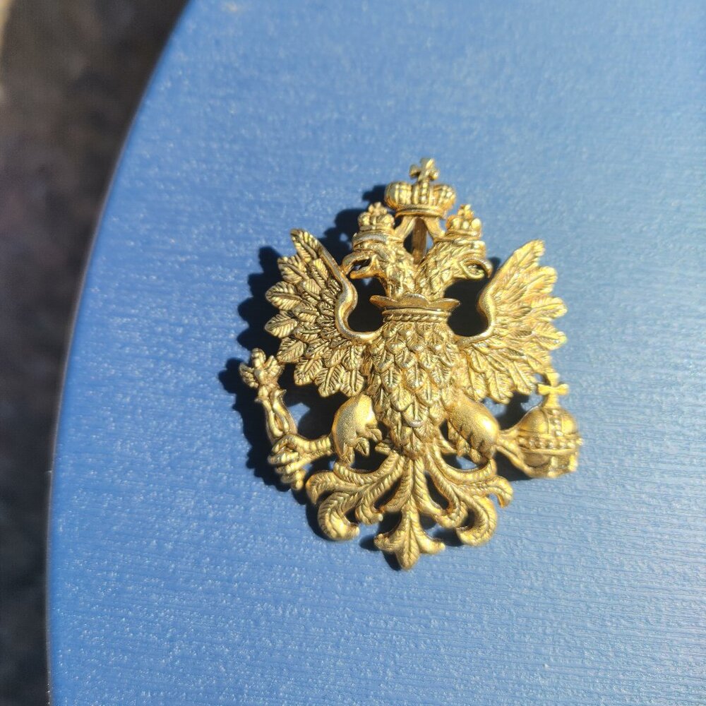 Imperial Eagle brooch / Pendant, Signed - Picture 7 of 16